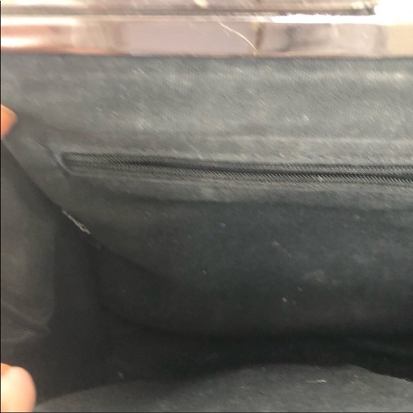 Genuine leather black croc look bag - Picture 4 of 7